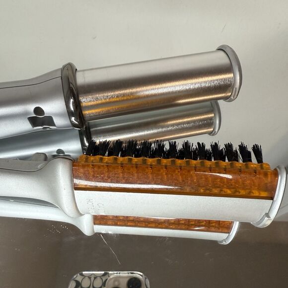INSTYLER Rotating Spinning Hot Brush Straightener Curling Iron 1.25" Silver TEST - Picture 10 of 10
